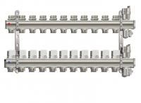 Коллекторная группа Tim (KB011) 1" ВР, 11 отводов 3/4", воздухоотводчик, сливной кран