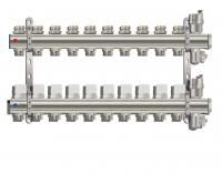 Коллекторная группа Tim (KB010) 1" ВР, 10 отводов 3/4", воздухоотводчик, сливной кран