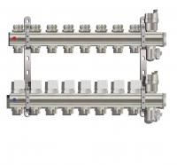 Коллекторная группа Tim (KB008) 1" ВР, 8 отводов 3/4", воздухоотводчик, сливной кран