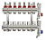 Коллекторная группа Tim (KC007) 1" ВР, 7 отводов 3/4", расходомер, воздухоотводчик, сливной кран