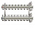 Коллекторная группа Tim (KB009) 1" ВР, 9 отводов 3/4", воздухоотводчик, сливной кран