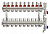 Коллекторная группа Tim (KC010) 1" ВР, 10 отводов 3/4", расходомер, воздухоотводчик, сливной кран
